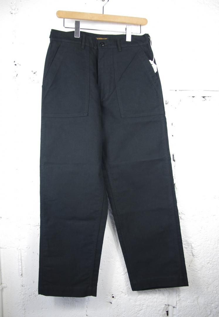A VONTADE VTD-0496-PT2 UTILITY TROUSERS {BLACK]