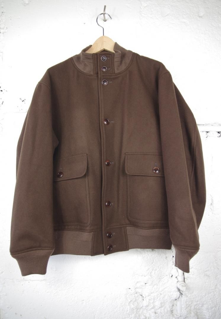 A VONTADE VTD-0579-JK MELTON DRIVING JACKET [DK.BROWN]