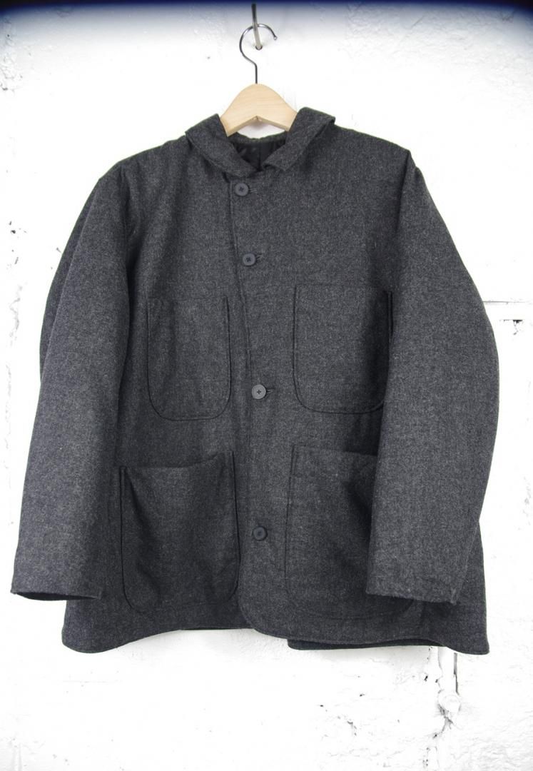 FIRMUM SN_FR1602JK プレウール｜ウールシーチング・ガーメントウオッシュ 4ポケットジャケット[DARK GREY]