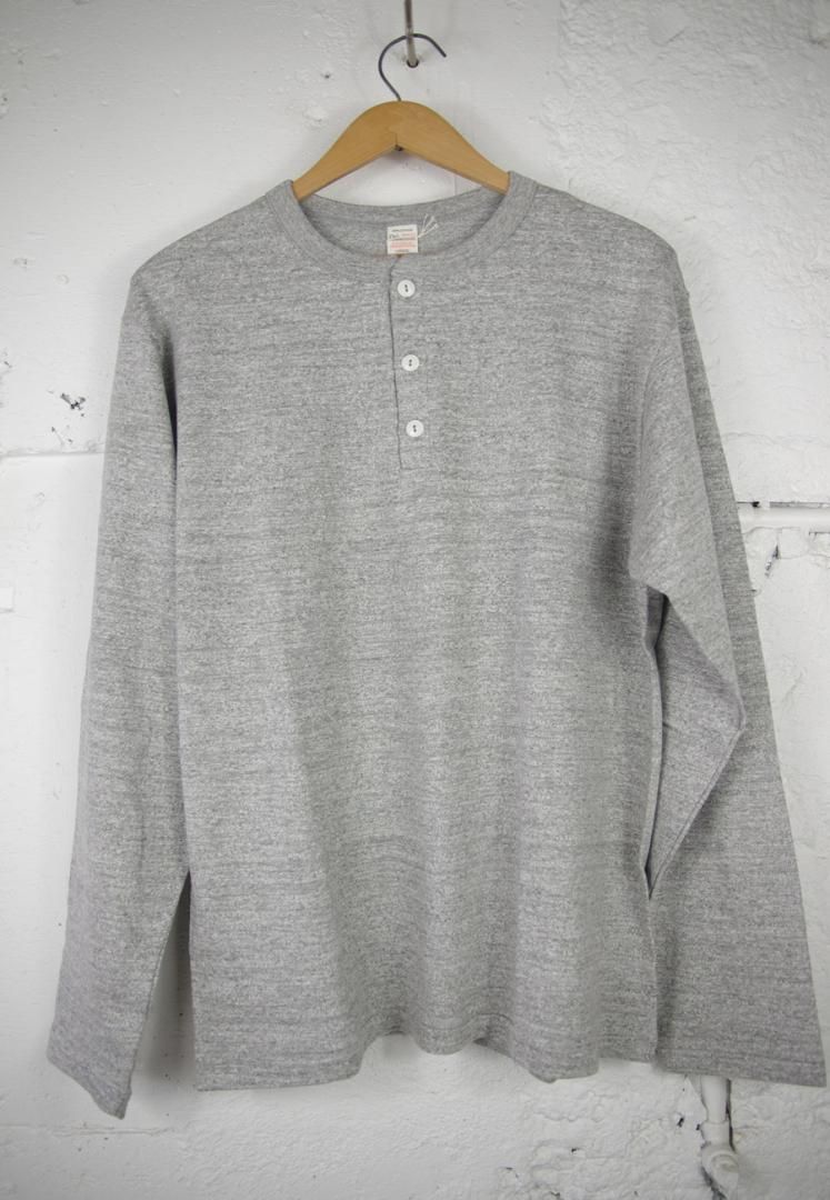WAREHOUSE lot.5907 L/S HENLY NECK TEE [HEATHER GREY]