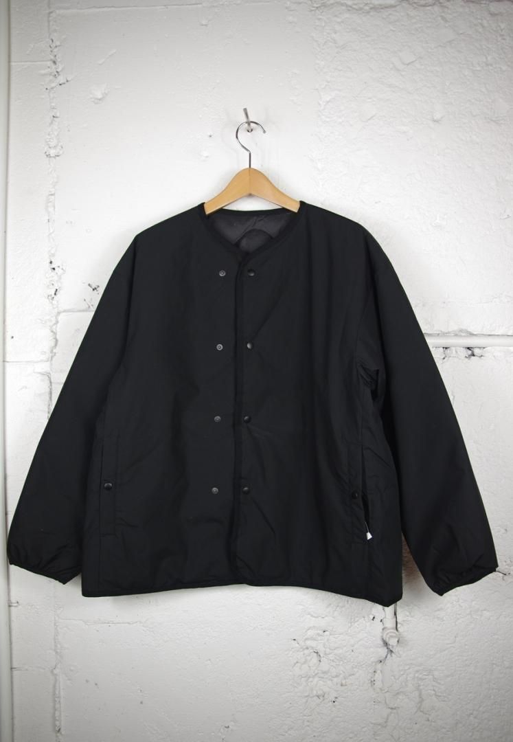 NANAMICA S25FA054 REVERSIBLE DOWN CARDIGAN [BLACK]