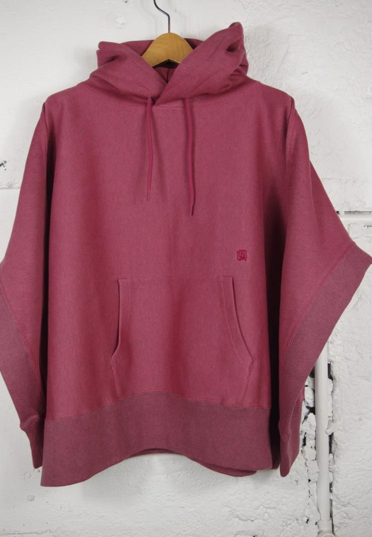 NANAMICA S25SH012 HOODED PULLOVER SWEAT [HEATHER RED]
