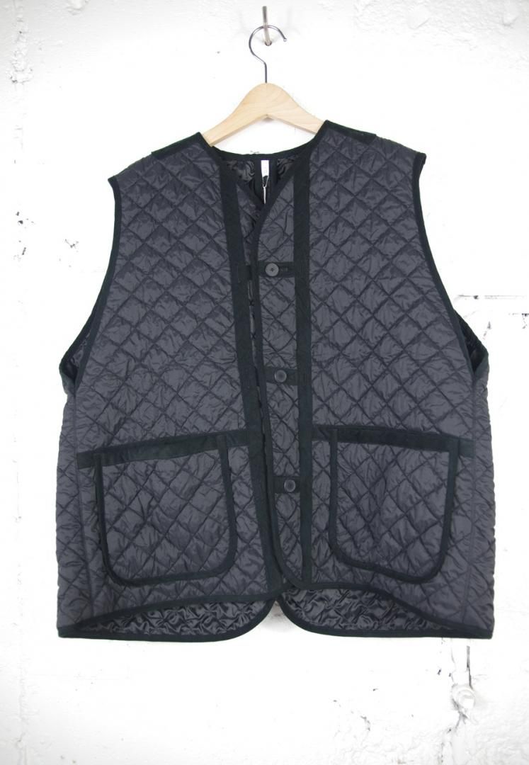 FIRMUM SN_FR1702VT チヂミキルト｜再生ナイロンタフタ・シュリンクキルト　ライナーベスト[BLACK]