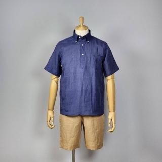 <img class='new_mark_img1' src='https://img.shop-pro.jp/img/new/icons5.gif' style='border:none;display:inline;margin:0px;padding:0px;width:auto;' />PREMIERE LINEN RE MAKE POLO-H  NAVY