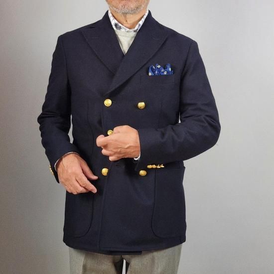 ONLINE 限定品】REFFER カシミヤ混 紺ブレ - SOUTIENCOL Online Shop ONLINE 限定品】REFFER カシミヤ混 紺ブレ - SOUTIENCOL Online Shop