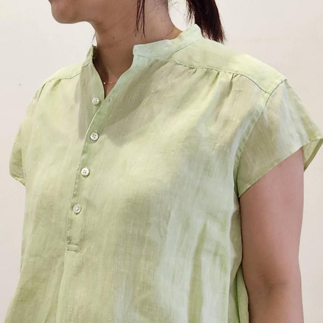 【伊Canclini　Linen】 Swedish French ブラウス 伊canclini】Swedish French Canclini Linen - SOUTIENCOL