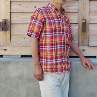 <img class='new_mark_img1' src='https://img.shop-pro.jp/img/new/icons14.gif' style='border:none;display:inline;margin:0px;padding:0px;width:auto;' />ONLINE Re-Make Polo -H Canclini Linen madras