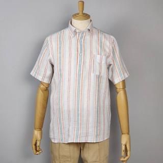 <img class='new_mark_img1' src='https://img.shop-pro.jp/img/new/icons14.gif' style='border:none;display:inline;margin:0px;padding:0px;width:auto;' />REMAKE POLO-H Canclini Linen Multi stripe 