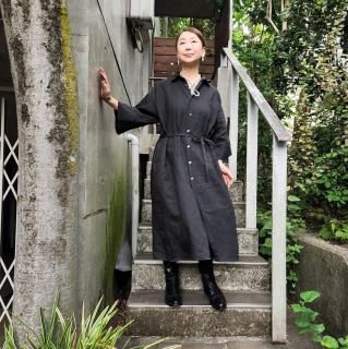 【Autum Linen】East Wide Sleeve OP