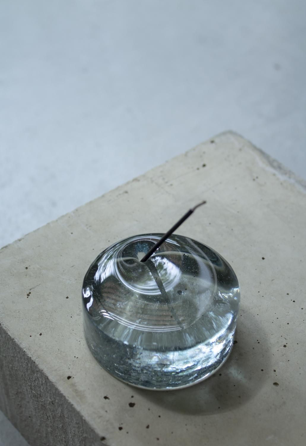 INCENSE STAND 75φ -blue gray - water-sup