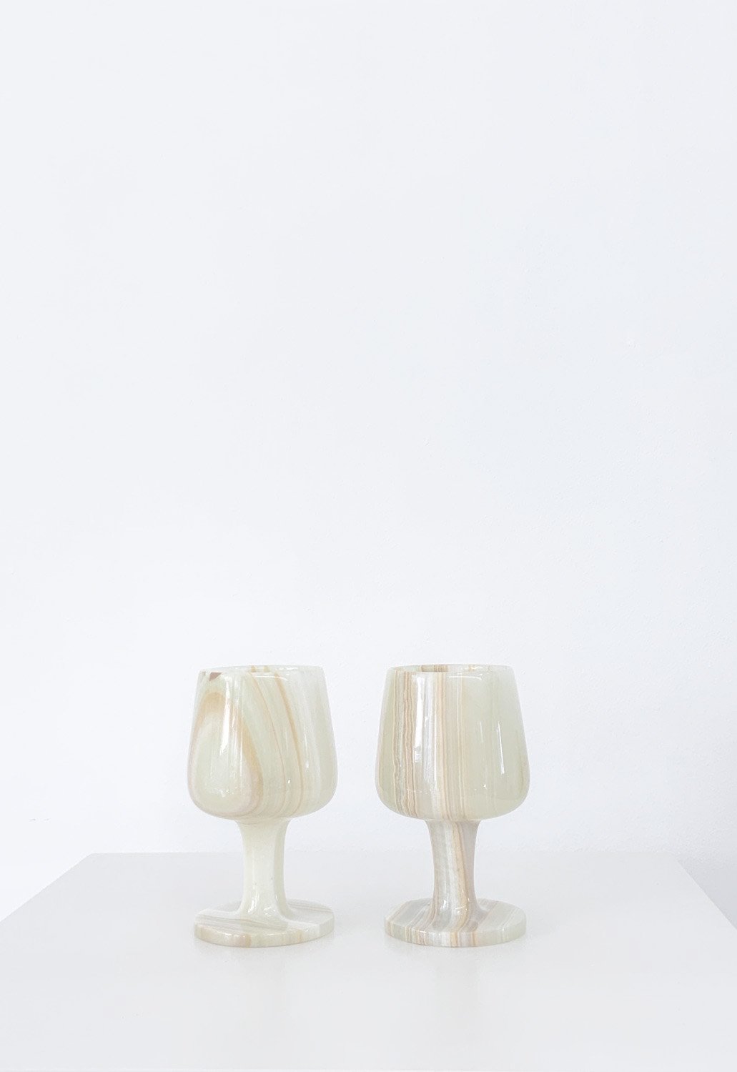 WINE GLASS -Green Onyx