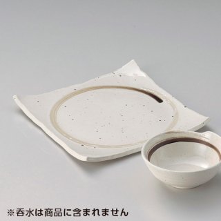 わ角天皿 白 和食器 天皿 業務用 約21.3cm 和食 和風 天ぷら うどん屋 蕎麦屋