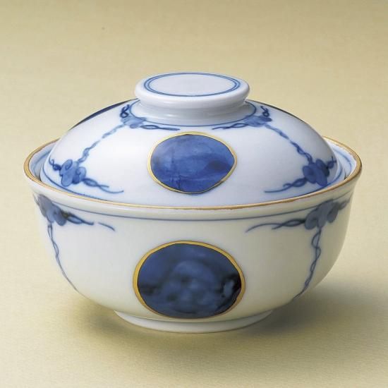 3個セット 赤絵丸紋小蓋向 [ 11×7.9㎝ ] | 煮物碗陶器（土物） 3個セット 赤絵丸紋小蓋向 [ 11×7.9㎝ ] | 煮物碗