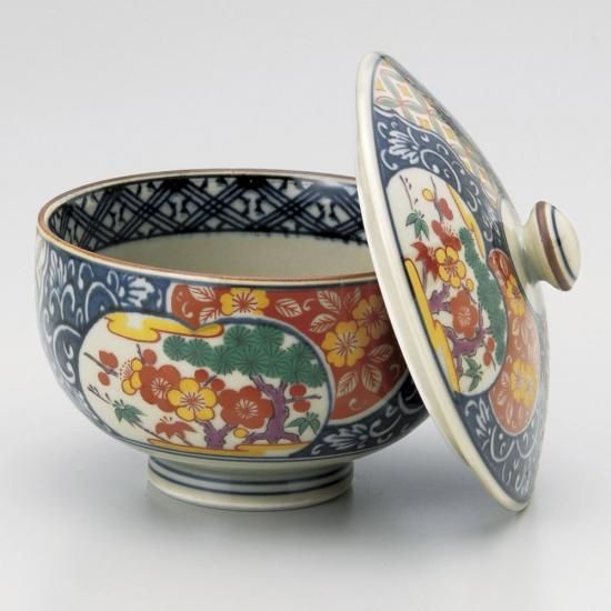 伊万里　雪柄　蓋茶碗 雪輪模様の古伊万里蓋茶碗 : 疾風谷の皿山…陶芸とｵｰﾄﾊﾞｲと古伊万里と