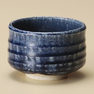 藍釉抹茶碗 和食器 抹茶碗 業務用 約11×7.5cm ぜんざい 茶道教室 茶道 おしゃれ 和テイスト