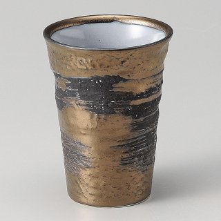 ゴールドフリーカップ 和食器 フリーカップ 業務用 約8.2×11.1cm 和バル 喫茶店 アイスコーヒー 居酒屋 