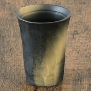黒茶吹フリーカップ 和食器 フリーカップ 業務用 約9.3×12.2cm 和バル 喫茶店 アイスコーヒー 居酒屋 