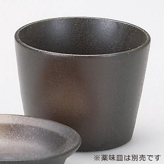 黒備前ソバ千代久 和食器 そば徳利・そば猪口・薬味皿 業務用 約8cm 約