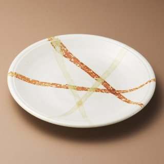 東雲 白 円8.5皿 和食器 丸皿（大） 業務用 約26.5cm 和食 和風 ランチ とんかつ定食 主菜
