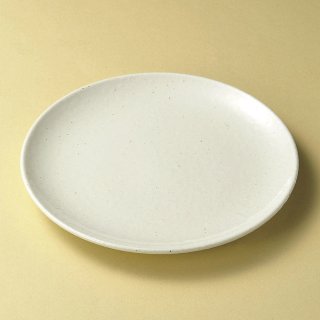 美濃粉引白24cm皿 和食器 丸皿（中） 業務用 約24cm 和食 和風 中皿 主菜 定食