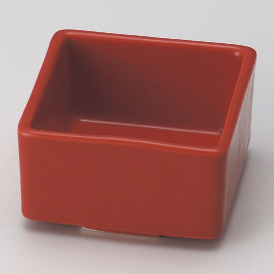 赤釉角珍味 和食器 珍味 業務用 約6cm 和食 和風 先付 小鉢 小 ミニ鉢