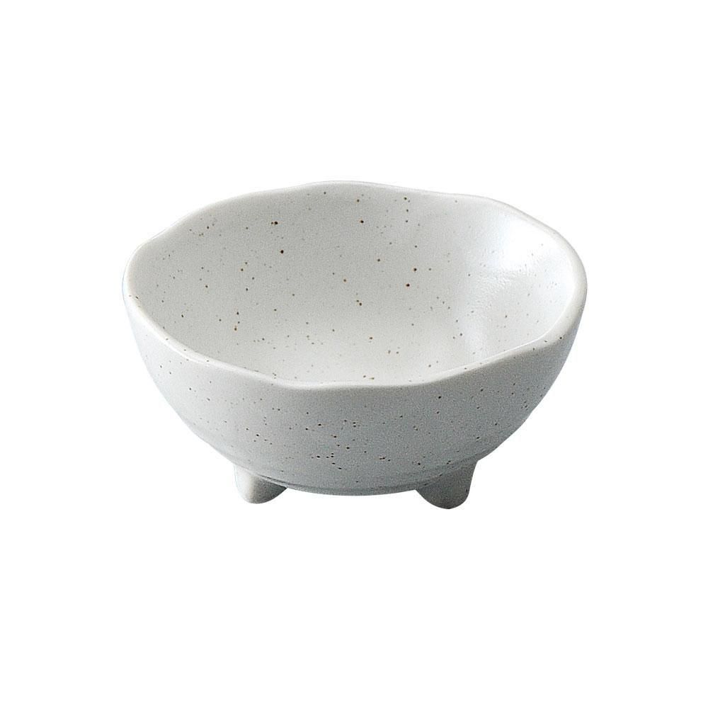 粉引酢次茶碗