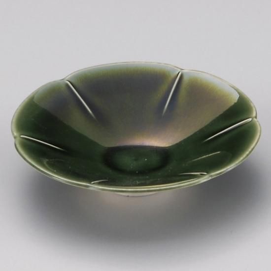 美濃焼 ねずみ志野 しのぎ輪花皿 （鼠志野 十草マグカップ｜和