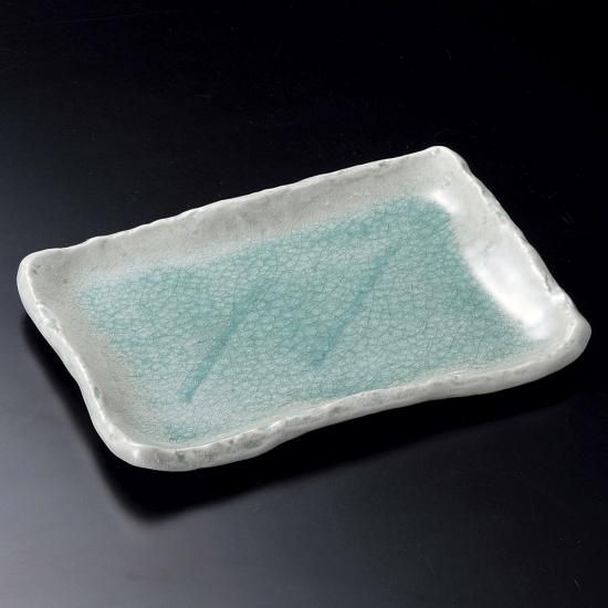 灰貫入長皿 大 和食器 長角皿 業務用 約27cm 和食 和風 串物 ホッケ皿 揚げ物 業務用食器を産地からお届けします みんなの倉庫
