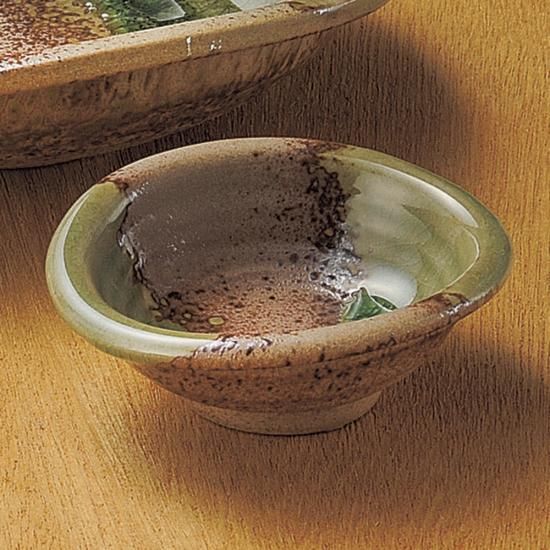 織部たわみ千代久 和食器 刺身用千代久 業務用 約9cm さしみ用 お造り用 しょうゆ入れ 醤油皿 たれ用 タレ皿 珍味皿 業務用食器を産地からお届けします みんなの倉庫