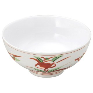赤絵京風小花 丸茶碗 和食器 飯碗 業務用 約11.5cm 和食 和風 茶碗 ご飯茶碗