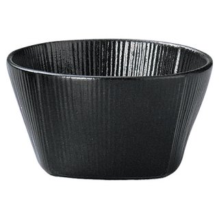こより 黒マット 小鉢 黒い器 洋食器 楕円・変形ボール（SS） 業務用 約9.4cm 洋食 前菜