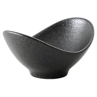 クロッシュ11cmピジョンボール 黒い器 洋食器 楕円・変形ボール（SS） 業務用 約11.2cm