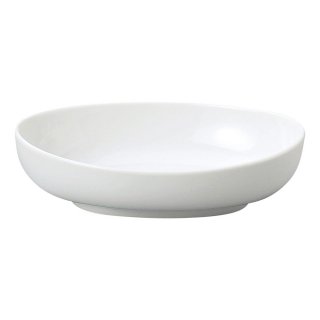 レーラホワイト 8吋オーバルボール 白い器 洋食器 楕円・変形ボール（M） 業務用 約20.5cm ボウル 楕円皿 楕円鉢 中鉢 