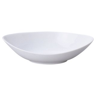 フィースト 24cmシイプベーカー 白い器 洋食器 楕円・変形ボール（M） 業務用 約24.2cm ボウル 楕円鉢 中鉢 サラダ 