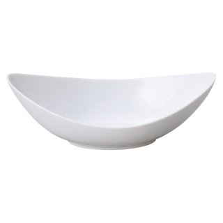 フィースト 27cmカヌーベーカー 白い器 洋食器 楕円・変形ボール（M） 業務用 約27cm ボウル 鉢 楕円皿 楕円鉢 