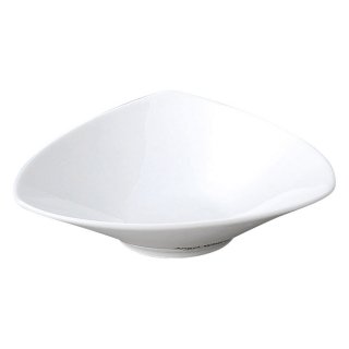 AngelWhite トライアングルディープ 小 白い器 洋食器 楕円・変形ボール（SS） 業務用 約14.5cm