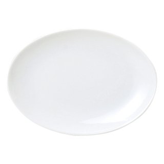 レーラホワイト 8.5吋プラター 洋食器 楕円・変形プレート（M） 業務用 約21cm モダン おしゃれ 