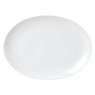 レーラホワイト 14吋プラター 洋食器 楕円・変形プレート（L） 業務用 約36.2cm 洋食レストラン 大皿 