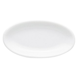 ルナホワイト14cm細プラター 白い器 洋食器 楕円・変形プレート（SS） 業務用 約14.5cm デザート 洋菓子 おしゃれ 