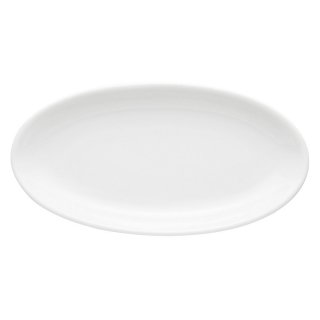 ルナホワイト31cm細プラター 洋食器 楕円・変形プレート（L） 業務用 約31.3cm 洋食レストラン 大皿 