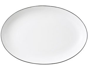 COLORE コローレ ホワイト41cmオーバルプラター 洋食器 楕円・変形 ...