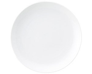 白玉渕 メタ8吋皿 白い器 洋食器 丸型プレート（M） 業務用 約21cm 丸皿 中皿 洋食 白いお皿 ライス皿 デザート皿 