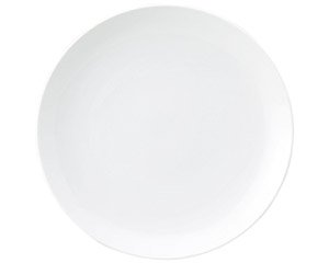 白玉渕 メタ9吋皿 白い器 洋食器 丸型プレート（M） 業務用 約23cm 丸皿 中皿 洋食 白いお皿 パスタ皿 ディナー皿 
