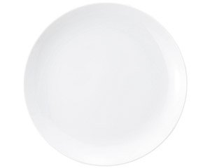 白玉渕 メタ11吋皿 白い器 洋食器 丸型プレート（L） 業務用 約28cm 肉料理 魚料理 主菜 メイン料理 