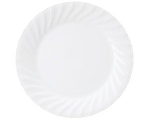 KWホワイト 9吋ミート 白い器 洋食器 丸型プレート（M） 業務用 約23.2cm 丸皿 中皿 洋食 白いお皿 ディナー皿 