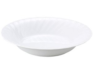 KWホワイト 9吋スープ 白い器 洋食器 丸型プレート（M） 業務用 約23cm 丸皿 中皿 洋食 白いお皿 パスタ皿 スープ皿 