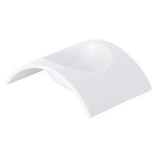 ホワイトアーチ型小付 白い器 洋食器 アミューズ 業務用 約12.8cm 前菜 おしゃれ モダン ミニ イタリアンレストラン 