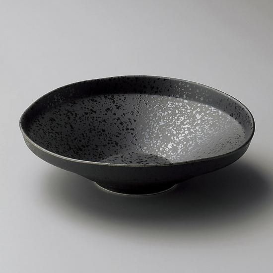 黒吹たわみ5.5寸向付 和食器 刺身鉢・向付 業務用 約16.8cm 中鉢