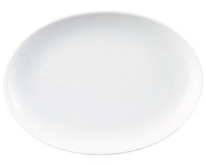 チャイナロード 白磁 10 3/4吋プラター 中華食器 プラター（M） 業務用 楕円皿 日本製 約27.6cm 