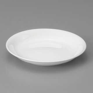 強化白18cm浅皿 中華食器 丸皿（S） 業務用 日本製 強化磁器 約17.8cm 中皿 菜皿 プレート 中華皿 単品メニュー 一品料理 白い器